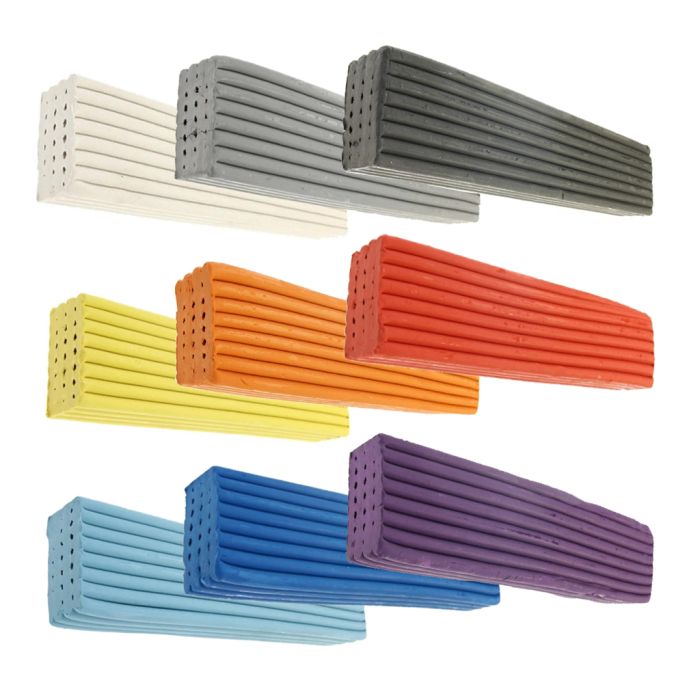 10 Blocks - 5KG Pink Newplast Plasticine Modelling Clay Animators Choice Moulding Material Non Toxic Non Hardening Bar 
