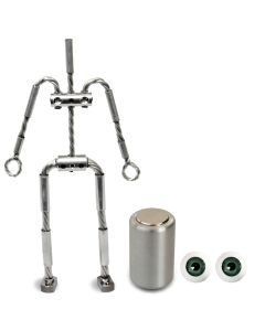 Animation Supplies Bundle Deal - AliExtra Armature Kit, Professional Tie-Down Magnet and Green Acrylic Eyes