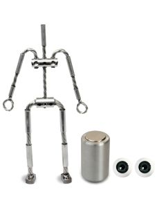 Animation Supplies Bundle Deal - AliExtra Armature Kit, Professional Tie-Down Magnet and Grey Acrylic Eyes