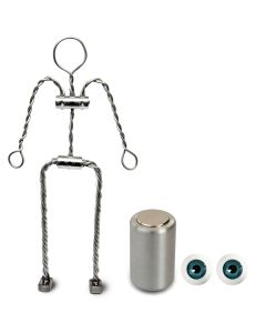 Animation Supplies Bundle Deal - Aluminium Armature Kit, Professional Tie-Down Magnet and Blue Acrylic Eyes