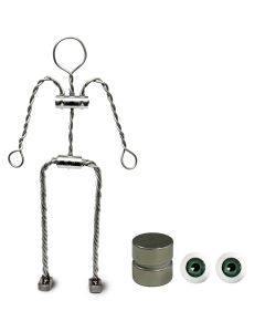 Animation Supplies Aluminium Armature Bundle Deal. Standard Tie-Down Magnets and Green Acrylic Eyes