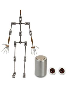 Animation Supplies Bundle Deal - Professional Armature Kit, Professional Tie-Down Magnet and Brown Acrylic Eyes