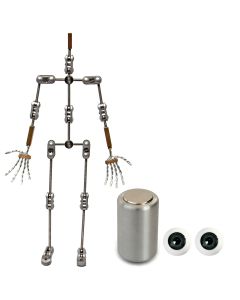 Animation Supplies Bundle Deal - Professional Armature Kit, Professional Tie-Down Magnet and Grey Acrylic Eyes