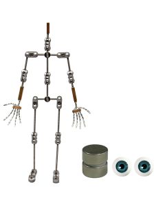 Animation Supplies Bundle Deal - Professional Armature Kit, Standard Tie-Down Magnets and Blue Acrylic Eyes