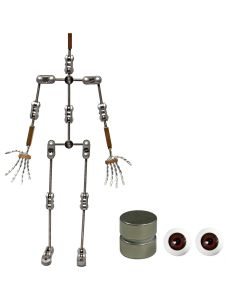 Animation Supplies Bundle Deal - Professional Armature Kit, Standard Tie-Down Magnets and Brown Acrylic Eyes