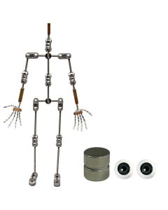 Animation Supplies Bundle Deal - Professional Armature Kit, Standard Tie-Down Magnets and Grey Acrylic Eyes