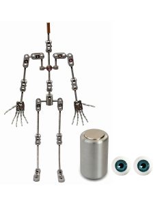 Animation Supplies Bundle Deal - ProPlus Armature Kit, Professional Tie-Down Magnet and Blue Acrylic Eyes
