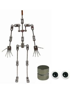Animation Supplies Bundle Deal - ProPlus Armature Kit, Standard Tie-Down Magnets and Green Acrylic Eyes