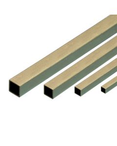 Square Brass Tubing - 12 inch (305mm) lengths