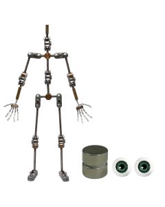 Animation Supplies Bundle Deal - Standard Armature Kit, Standard Tie-Down Magnets and Green Acrylic Eyes