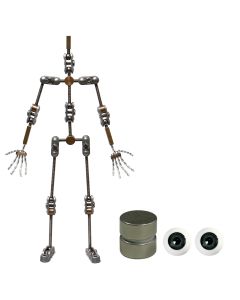 Animation Supplies Bundle Deal - Standard Armature Kit, Standard Tie-Down Magnets and Grey Acrylic Eyes